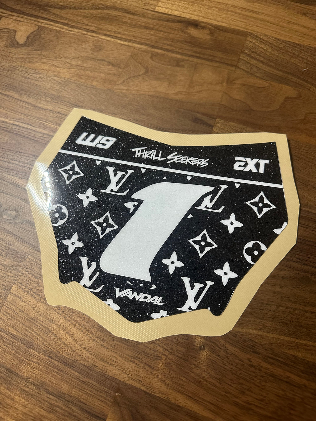 Motocutz LV Front Plate Decal