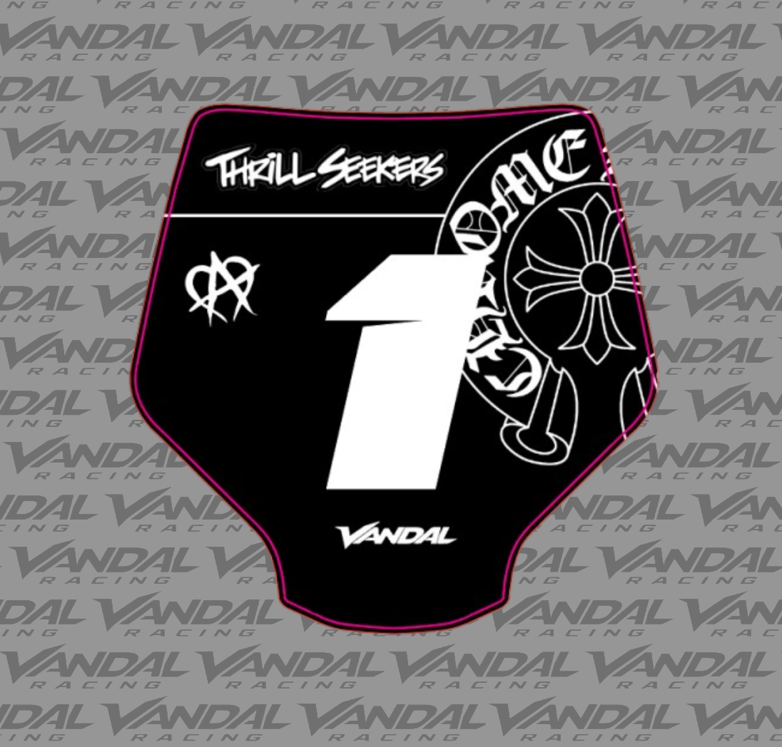 Stark Varg Mx Chrome Hearts Front Plate Decal