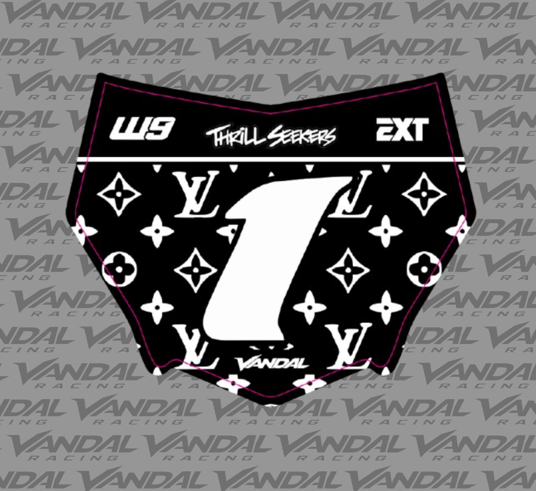 Motocutz LV Front Plate Decal