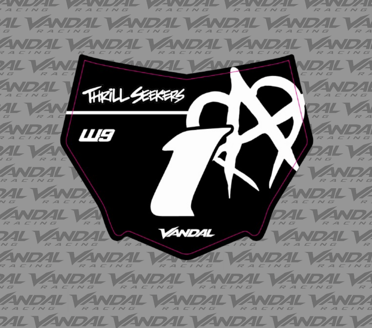 Motocutz Unmanageable Front Plate Decal
