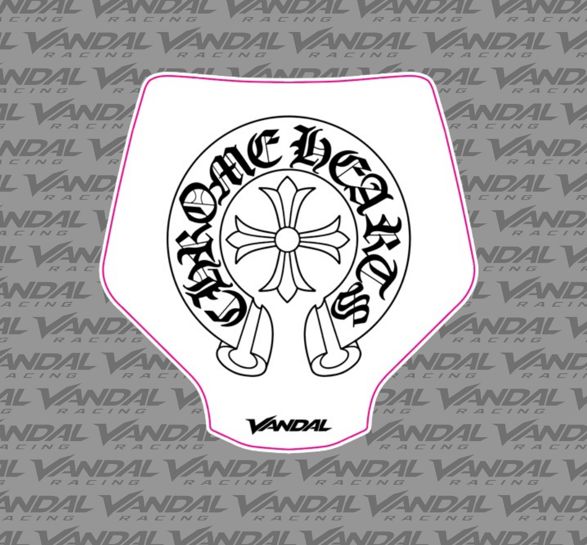 Stark Varg Mx Chrome Hearts Front Plate - Minimal White